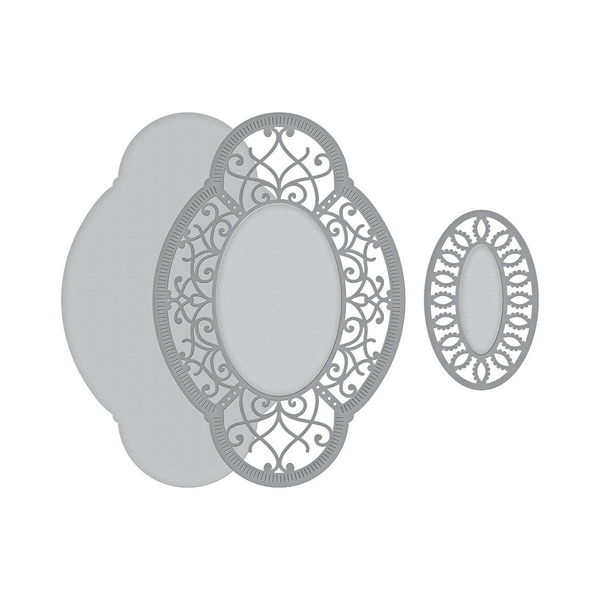 Spellbinders Hannah Elise Layering Frame Small Shapeabilities Die, Metal, Brown, 19.5 x 12.4 x 0.2 cm