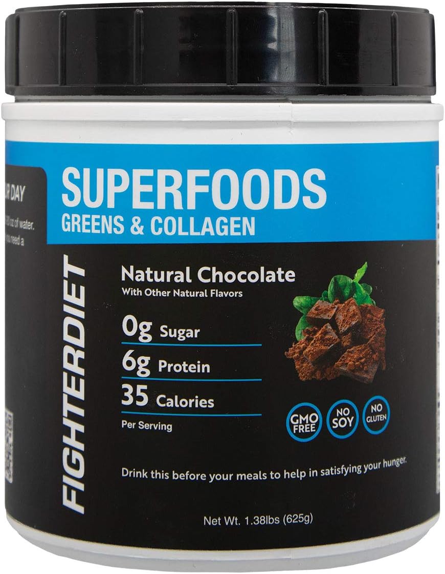 Fighterdiet Collagen & Greens Superfood - 625g: Health & Personal Care