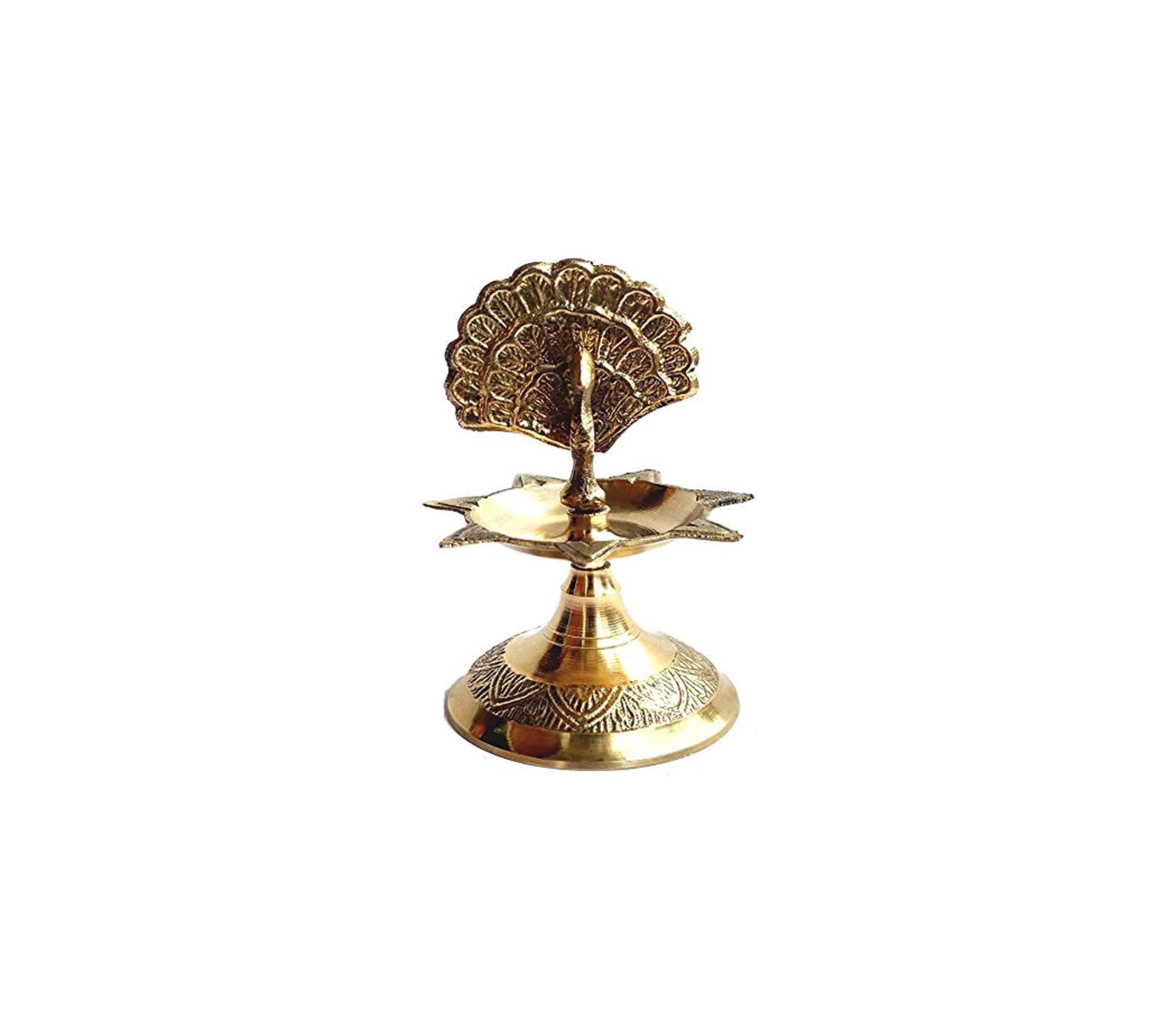 Rastogi Handicrafts Pure Brass Diya (Puja Lamp) Hindu Pooja Article ,Diyas , Deepak Oil Lamp