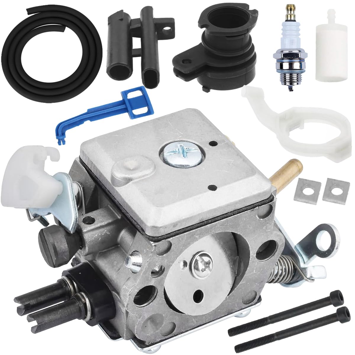 ZAMDOE 372XP Carburetor for Husqvarna HD-12 HD-6 362 365 371 372 372XPW Chainsaw 5032818-01 503 28 32-03 503283203 503283204 503281805 Carb with Air Filter Holder Intake Kit