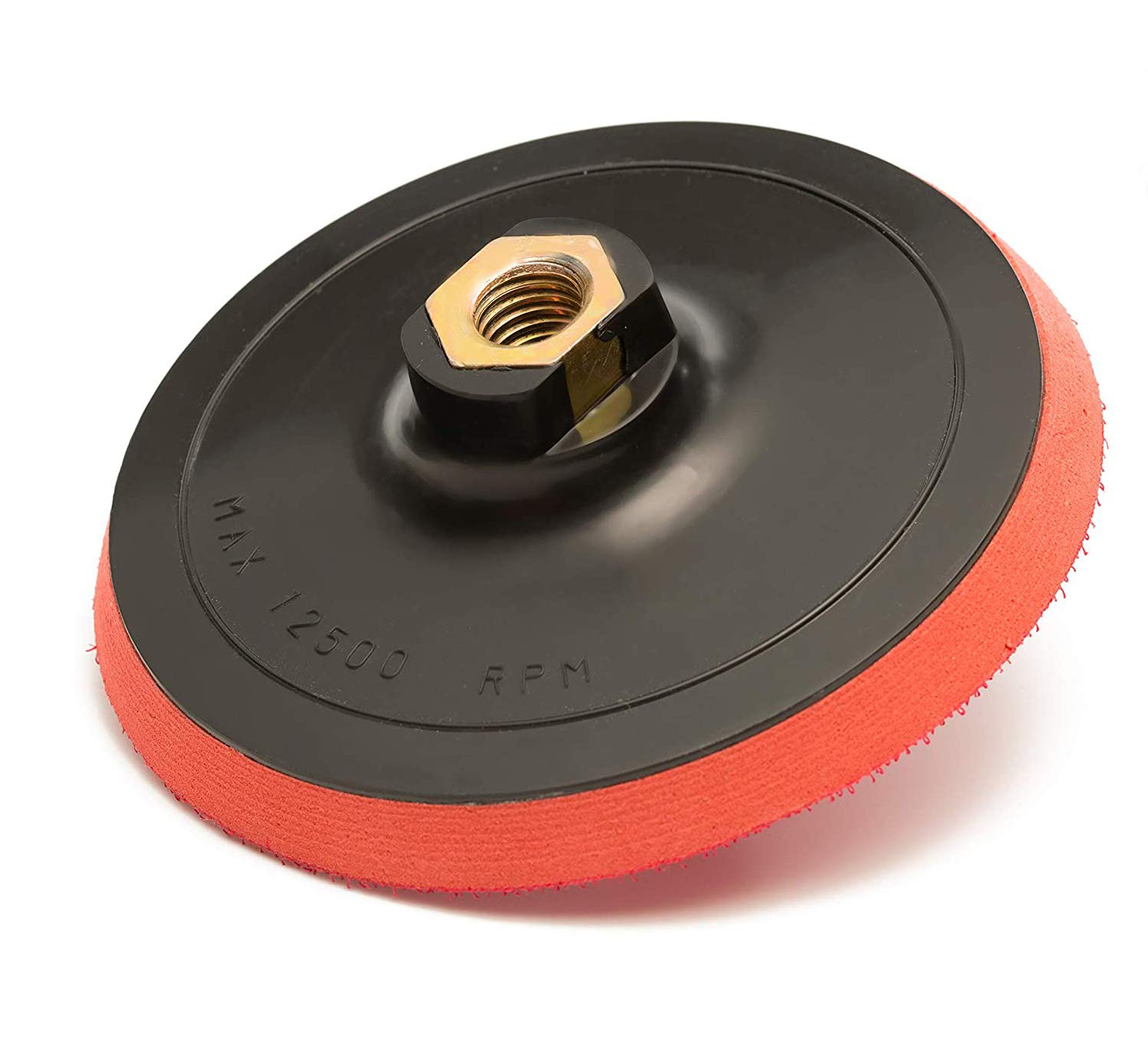 Glass Polish 5 inch (125mm) Professional Polishing and Sanding Backing Pad for Rotary Polisher with M14 Thread and Hook and Loop Fastener - GP12625