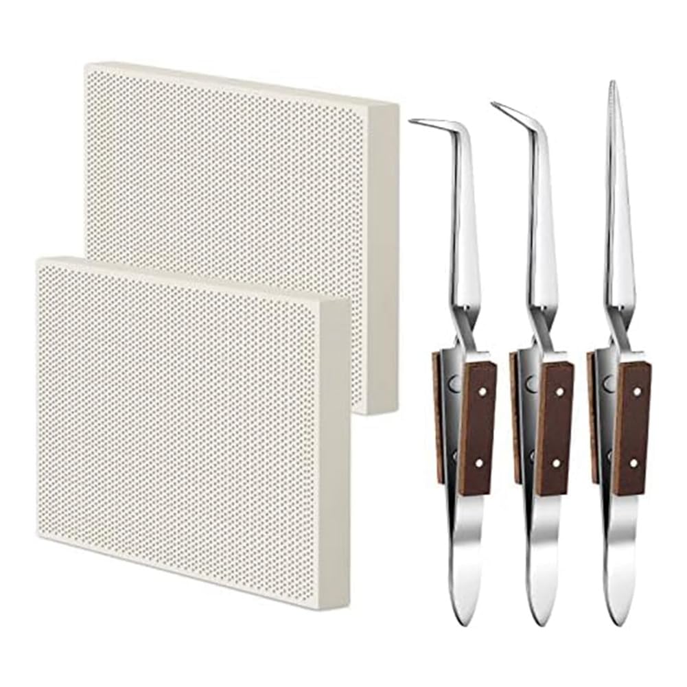 RANJOVER Welding Blocks Honeycomb Ceramic Welding Plate Jewelry Welding Kit for Jewelry Making Tools Welding Supplies Parts