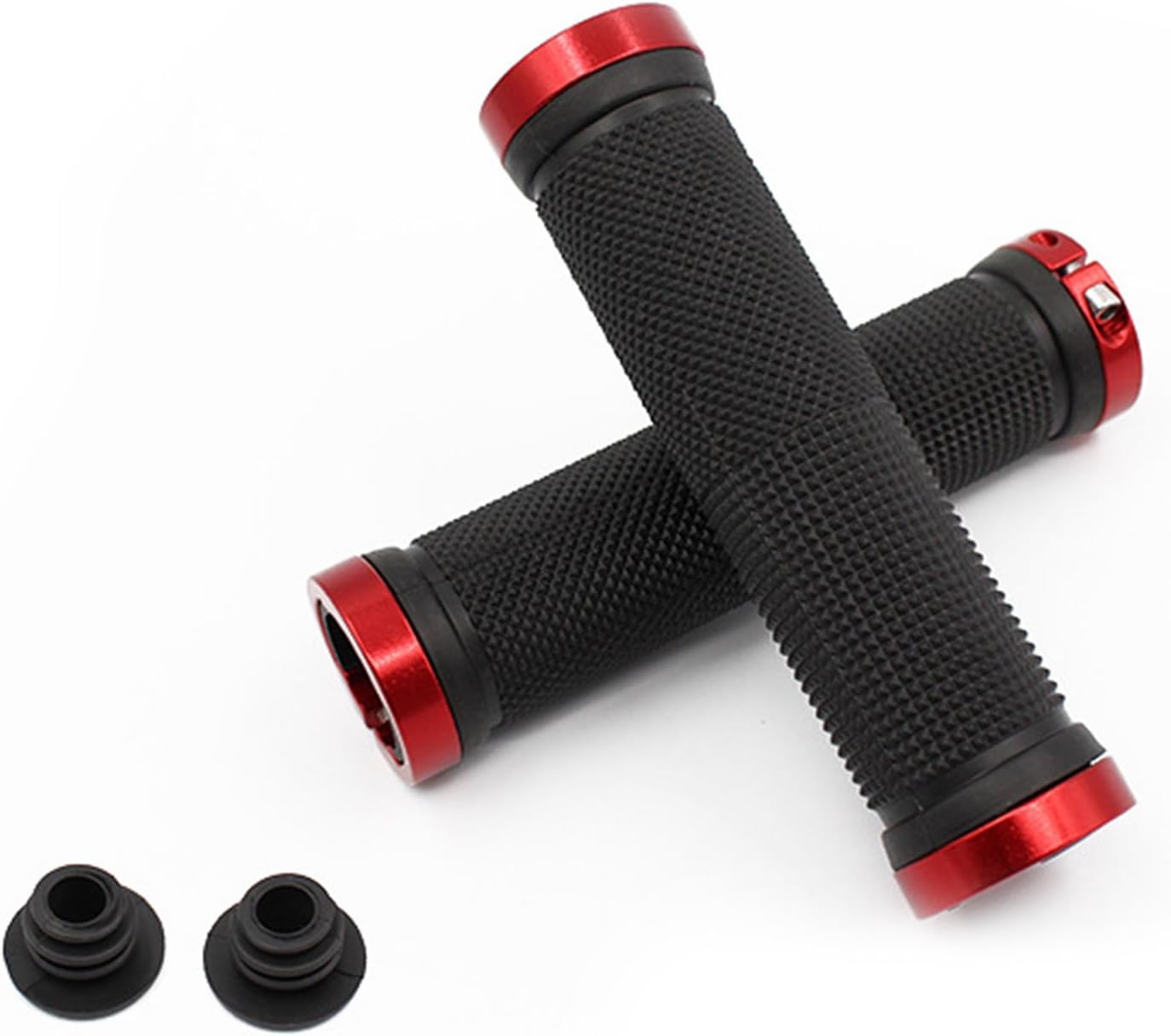 DHOUTDOORS Nonslip Rubber BMX MTB Bicycle Handlebar Double Locking Grips