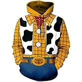 Eclaty Adult Costume Hoodie Cosplay Sweatshirt Jacket Pullover Halloween Costume