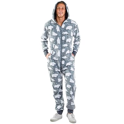 بذلة الدب القطبي للرجال - مضحك الدب القطبي عيد الميلاد Onesie