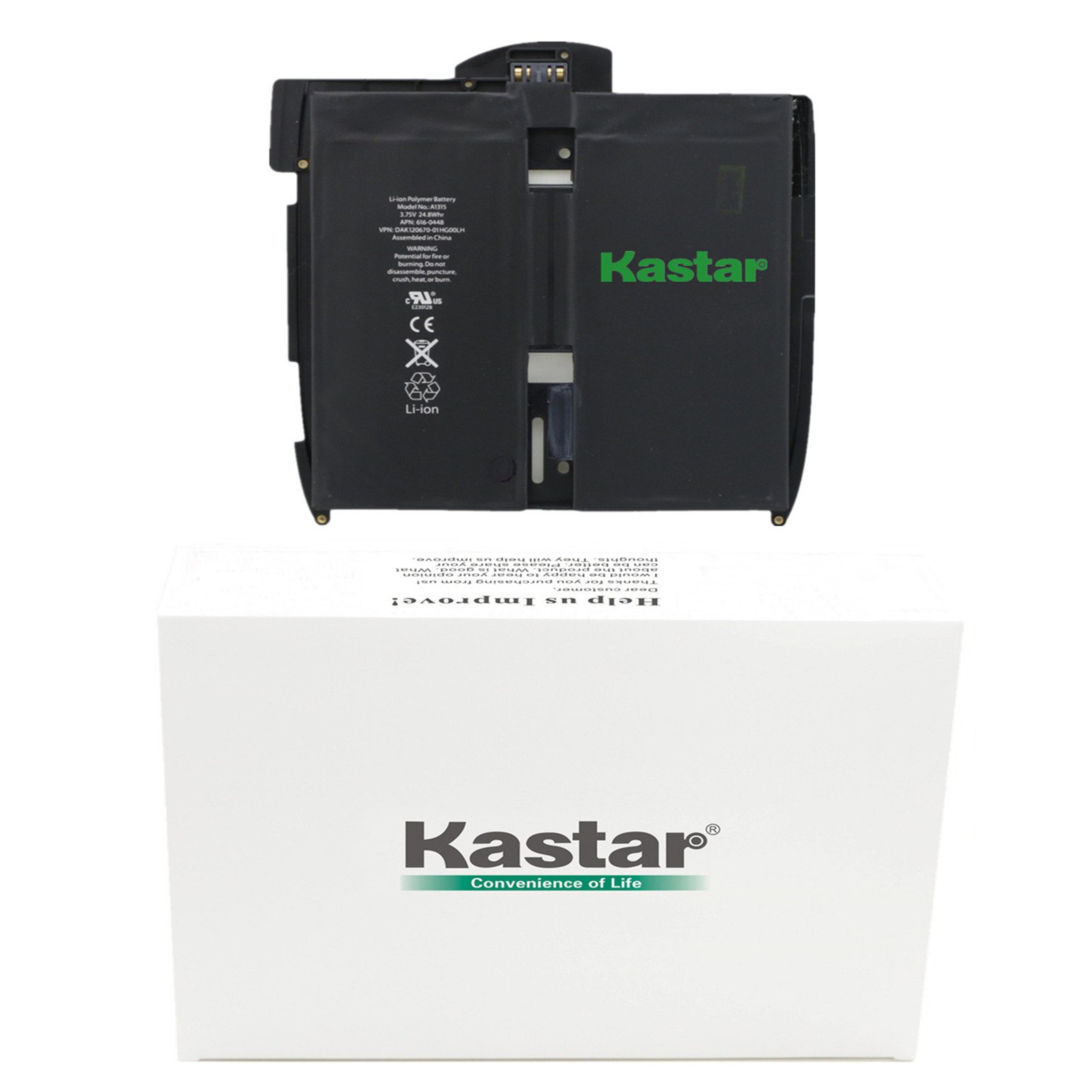 Kastar Battery for Apple iPad 1