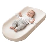YACODAVO Baby Changing Pad with Vegan Leather Cover, Waterproof &amp; Wipeable Changing Pad for Toddler, Flat Foam Travel Diaper Changing Pad for Dresser and Table, White