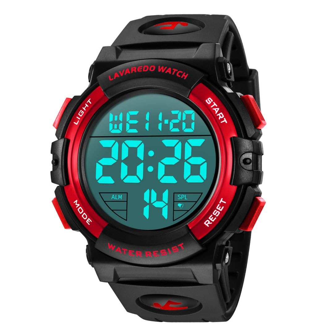 BEN NEVIS Mens Digital Watch - Sports Military Watches 5ATM Waterproof Outdoor Chronograph Military Wrist Watches for Men with LED Back Light/Alarm/Date/Shockproof