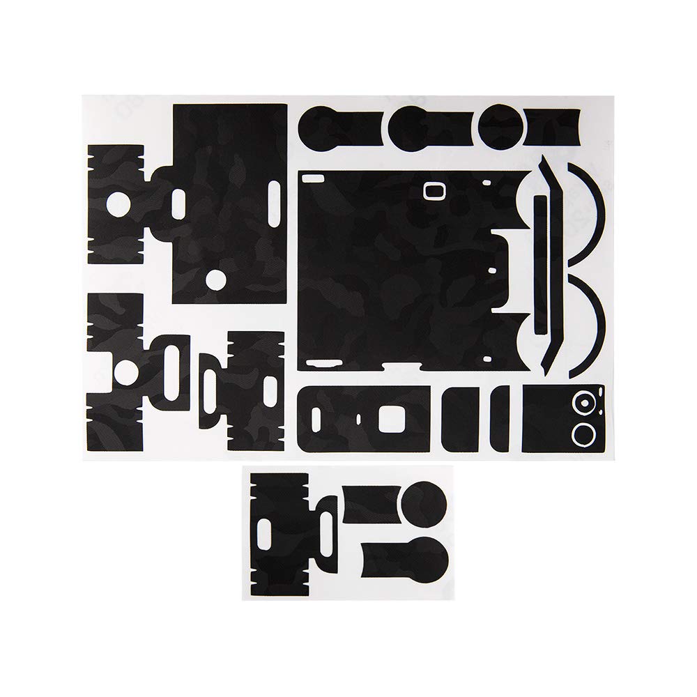 KIWIFOTOS Camera Body Skin Sticker Protective Wrap Cover for DJI OSMO POCKET 2, 3M Anti-Scratch Stickers Decals DSLR Camera Body Skin Film Protector Shield - Shadow Black
