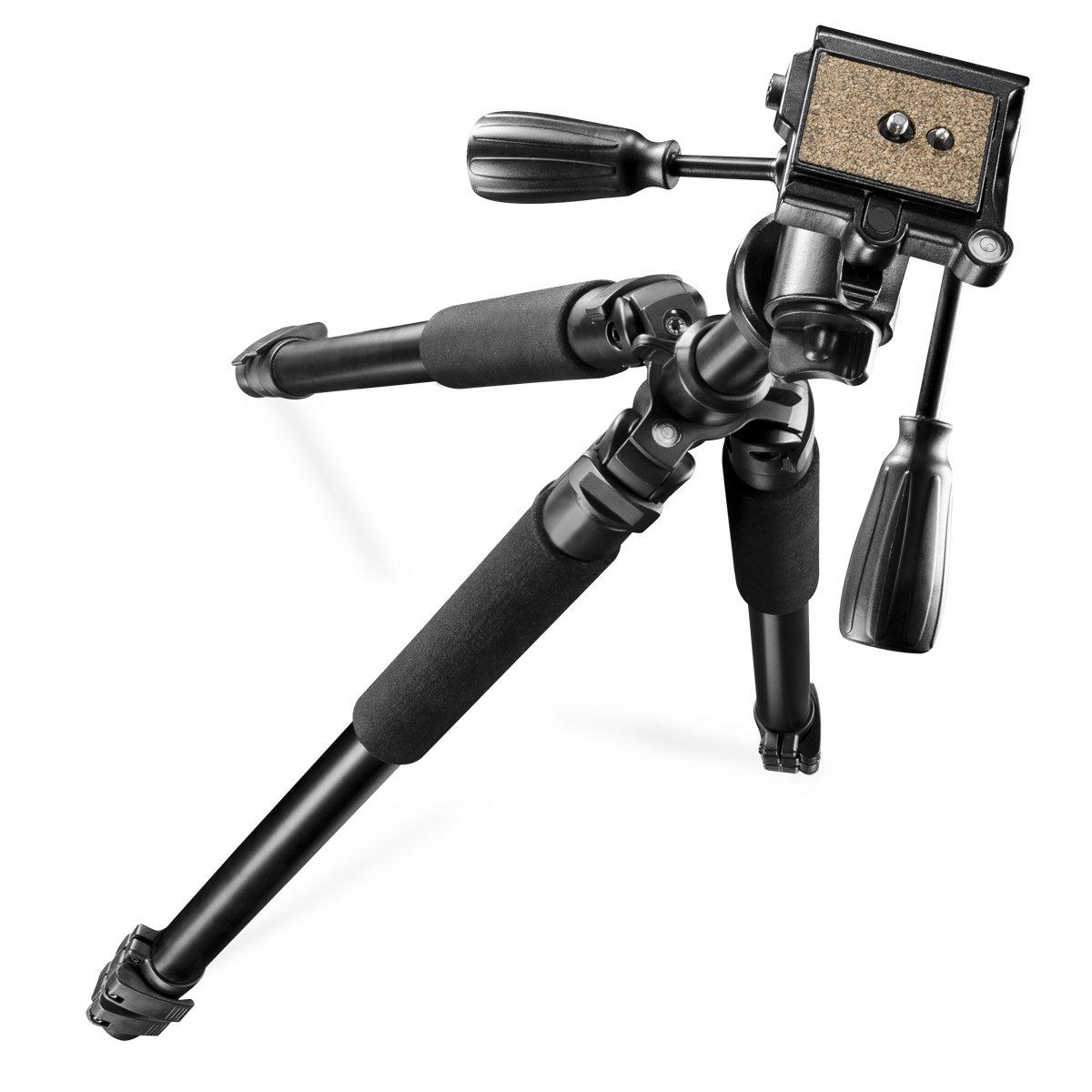 Walimex Pro FT-665T 3D panhead tripod for cameras (max. height 185 cm, rotatable centre column, bubble level, carry bag)
