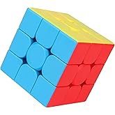 TWSTYFAL Speed Cube 3x3x3 Magic Cube Puzzles Fidget Toys, Fast Smooth Turning Ultra Durable Colour-Matching Puzzle, Classic P