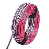 Nicelux 80 Feet(24 Meter) 3 Pin LED Extension Wire
