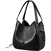 DOURR Women's Multi-pocket Shoulder Bag Fashion Vegan Leather Handbag Tote Purse