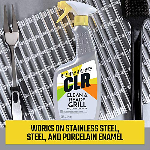 CLR Grill Cleaner and Degreaser Spray, BBQ Cleaner Removes Burnt Food