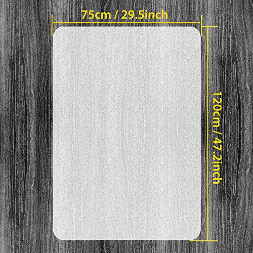 JCHL Office Chair mat for hardwood Floor 29.5"x47.2" Desk Table Mat for Wood Floor Non-Toxic Durable Non Slip Hard-Floor Chair Mat
