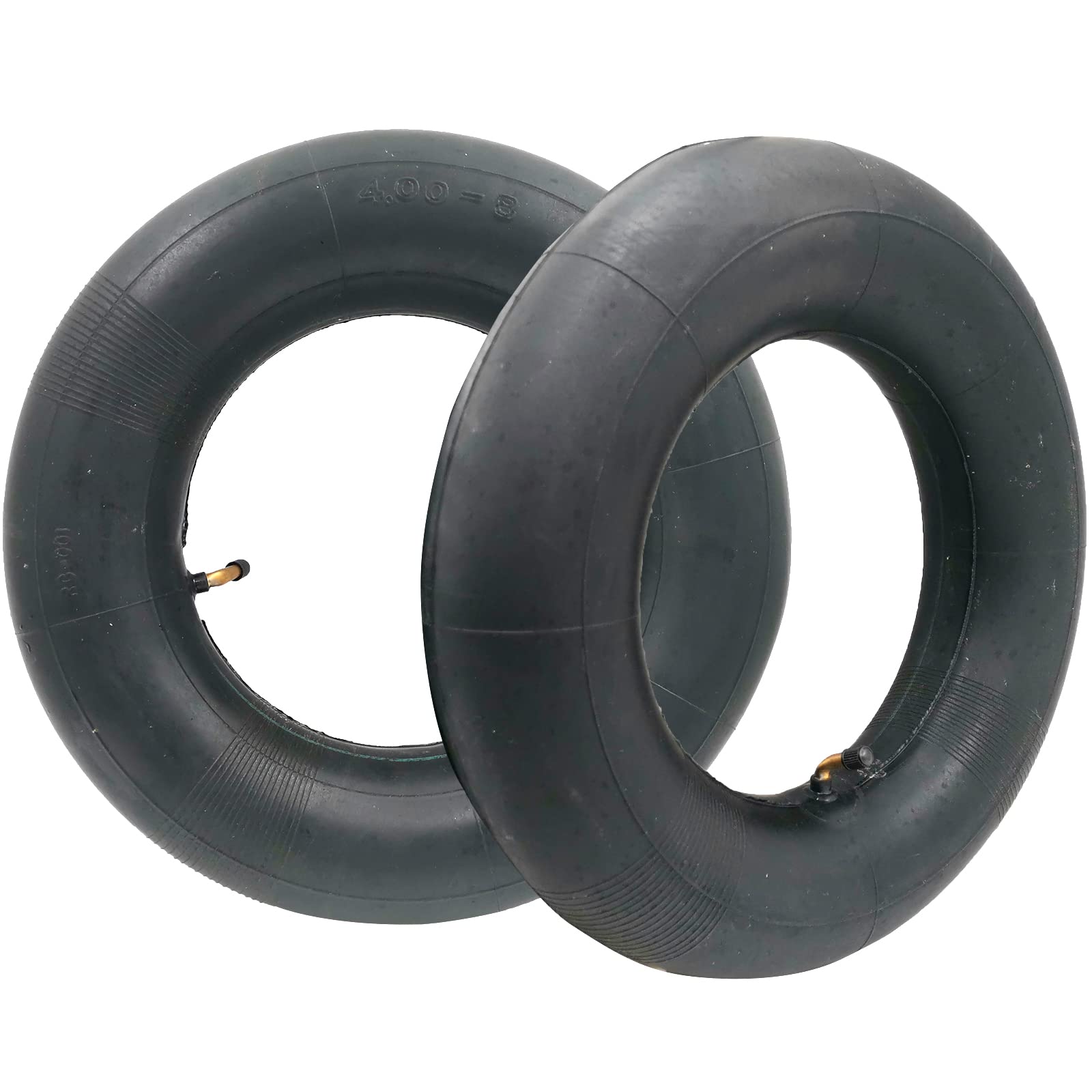 2 Pieces of 4.80/4.00-8" Heavy Duty Replacement Inner Tubes with TR-87 Bent Valve for Wheelbarrows, Mowers, Hand Trucks and More