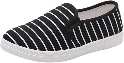 striped canvas shoes