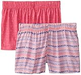 Calvin Klein Big Girls' 2 Pack Printed Lounge Shorts