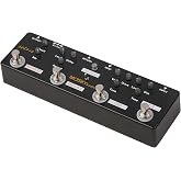 HXYIG SOL918 5-in-1 Multi Effect Pedal Combined Effect Guitar Pedal True Bypass Multi-in-one Combined Effect Device Reverb Delay FX Loop Overdrive Distortion for Guitar Bass Electro-Acoustic