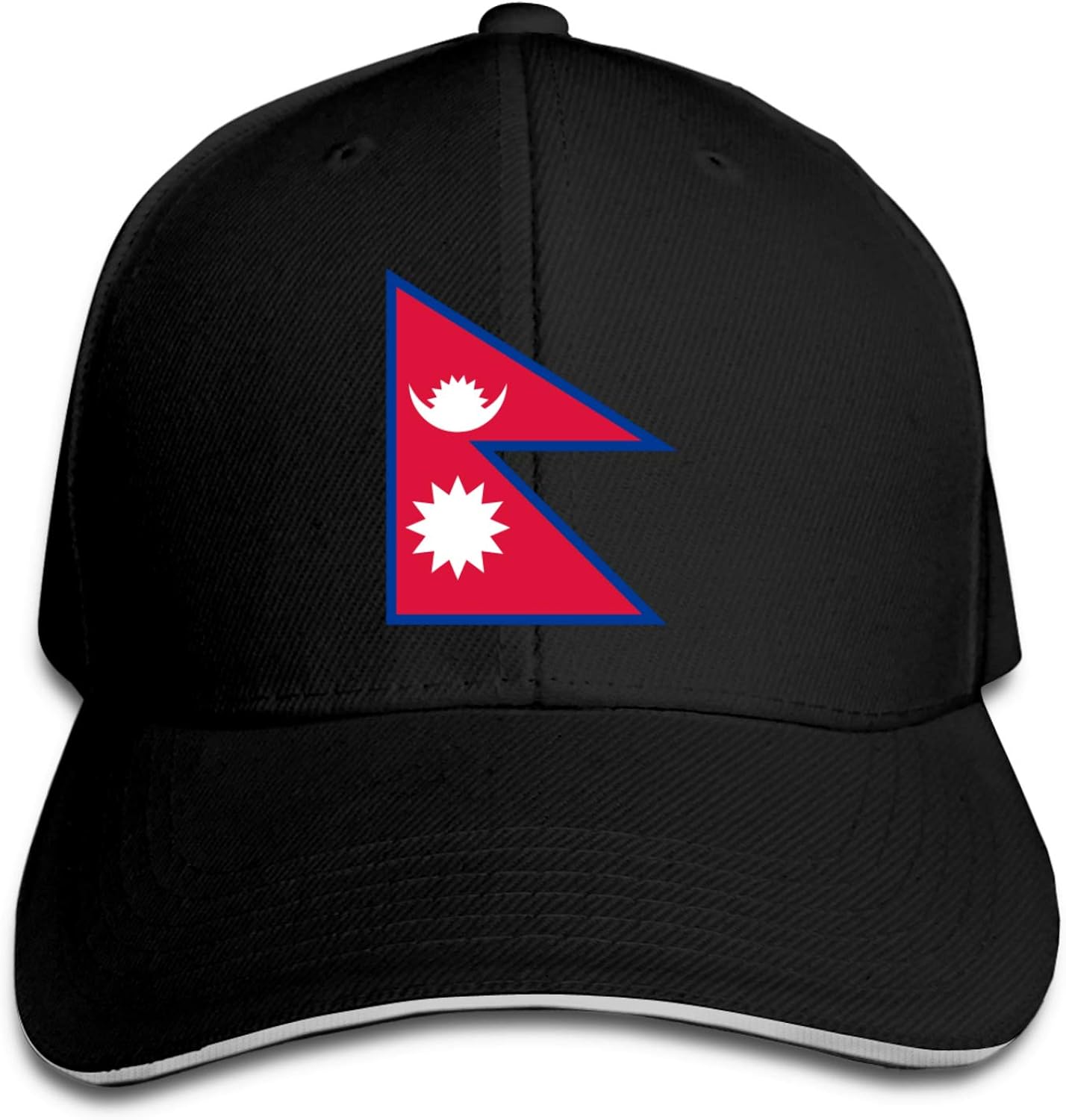 WUTAI Flag of Nepal Men's Baseball Hat Adjustable Truck Hat