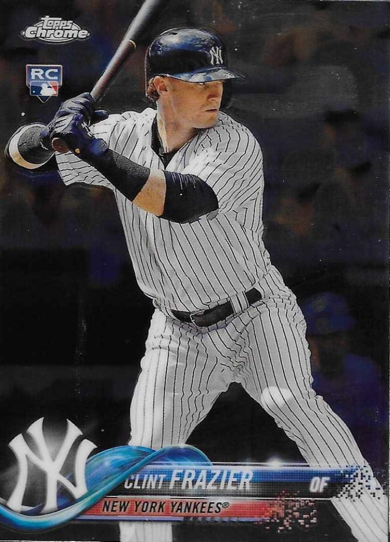 2018 Topps Chrome #148 Clint Frazier New York Yankees Rookie Baseball Card - GOTBASEBALLCARDS