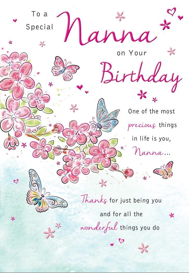 Piccadilly Greetings Traditional Birthday Card Nanna - 7 x 5 inches