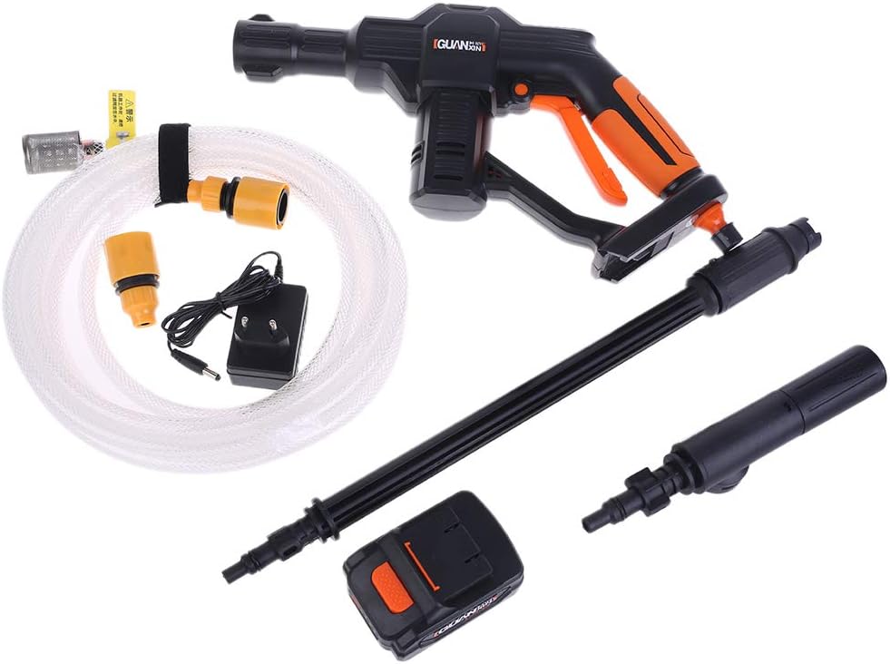 YiFeiCT Cordl Portable Power Prure Washer Cleaner wi Hose Foam e for Garden, Car Wash, Home, Park