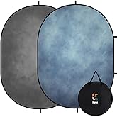 Kate Collapsible Backdrop Blue Gray Textured Folding Photo Backdrops 548 | Blue Gray Texture Collapsible Backdrop, 5x6.5ft(1.5x2m), for Self Tape, Photography, Video, Photoshoot