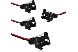SamWinGear 4PCS Fuel Injector Connector EV1 Connector Fuel Injector Wiring Harness, Injector Socket with Extended Plug Clip Cut Pigtail Wedge Wiring Harness 2-Wire FemaleReplace EV1 OBD1 Any RC