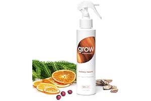 Grow Fragrance - Holiday Hearth Room Freshener + Bathroom Spray, 100% Plant-Based Air Fresheners for Home, 5 oz. (Pack of 1)