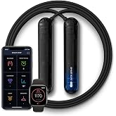 Tangram Smart Rope PURE (App-Connected Smart Jump Rope for Fitness and Workouts, Jump Counter, Adjustable Length, Bluetooth Enabled, Track Calories and Jumps, Dual Ball Bearing Rotation)