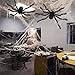 AmyHomie Giant Halloween Scary Yard Outdoor Decor, Fake Large Hairy Spider Props Christmas, 50inch, Black