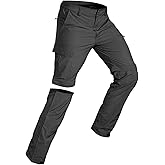 Wespornow Mens Hiking Pants Convertible: Zip-Off Quick Dry Lightweight for Fishing Travel Commuting with 5 Pockets