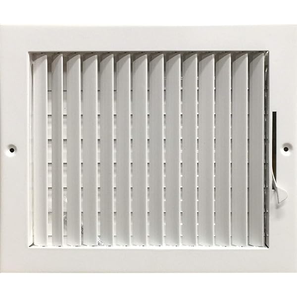 10 x 8 Adjustable Blade Sidewall Ceiling Register Vent Cover Diffuser  Heavy Duty Stamped Steel (Listed Size is for Duct Opening or Inside  Measurement): Amazon.com: Tools u0026 Home Improvement