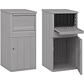 Suncast 33.5-Gallon Capacity Package Delivery Box, Parcel Drop Box with Lock, Weather Resistant Outdoor Storage Solution for Secure Package Deliveries, Made in USA