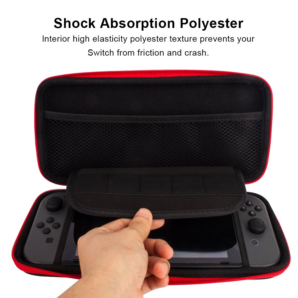Nintendo Switch Carrying Case,Hard Shell Travel Carrying Protective Storage Bag for Nintendo Switch Console and Accessories