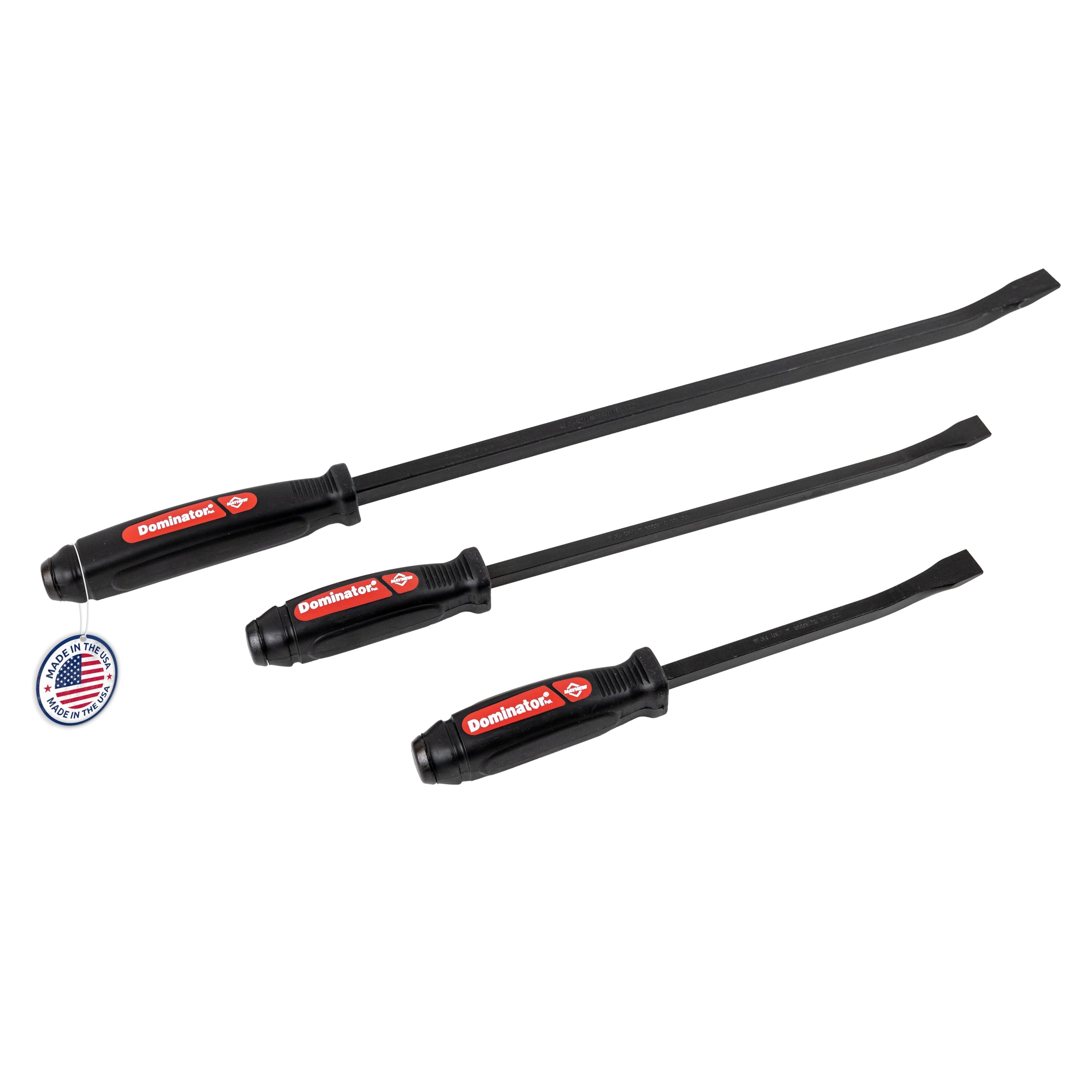 Mayhew 61355 3pc Pry Bar Set Dominator, Black