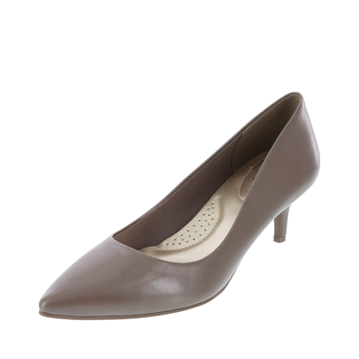 dexflex Comfort Taupe Smooth Women's Jeanne Pointed-Toe Pump 5 Wide