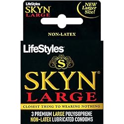 Lifestyles Skyn Large Non-Latex, 3 Count