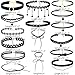 16Pcs Lace Choker Set Women Girl Classic Gothic Tattoo Necklaces Stretch Velvet Lace Choker by ZYooh