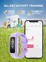 Vigor 2 Kids Fitness Tracker Watch Lilac 5-12 IP68 Waterproof view 2