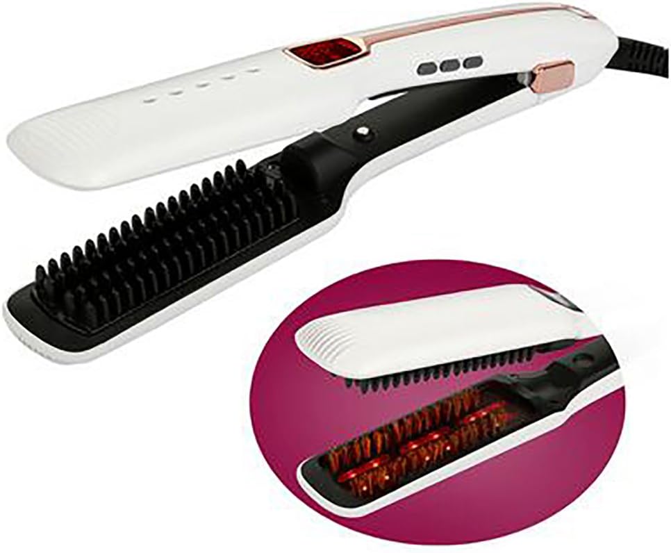 Hair Straightener Steam Hair Brush Fast Heating Comb Vapor Electric Hair Brush Comb Ionic Infrared Straightening Styling Tools