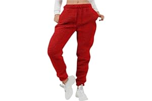 OIUCVGB Pajama Pants for Women Casual Furry Plush Sweatpants Womens Joggers Trousers Soft Warm Casual Home Fleece Pants