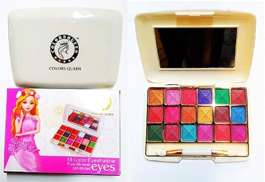 Color Queen Travel Size 18 Colour Eyeshadow (Multicolour)