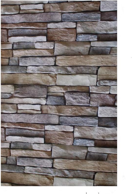 DXY 45×100 cm Moldproof Wall Stickers Backsplash Peel and Stick Room Decoration (Rock)