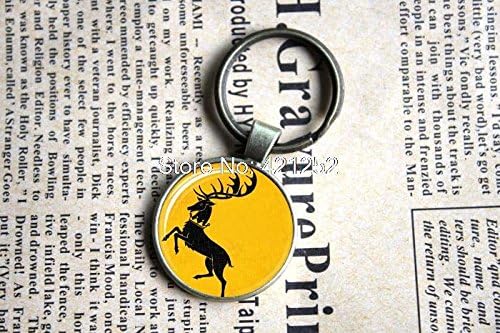 Pretty Lee 2015 Fashion Game Of Thrones Baratheon Stag Sigil Keychain Keyring Christmas gift