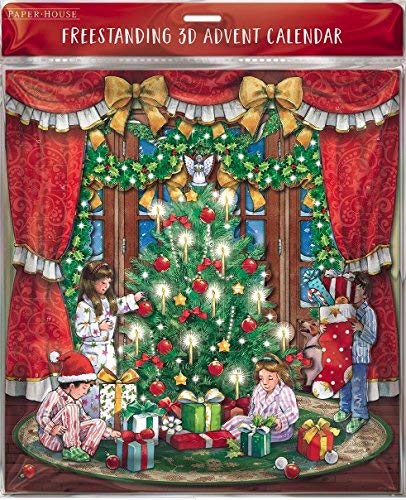 Medici Advent Calendar - (MED-ACQ0016) - 3D Victorian Scene - Die-Cut & Foiled Finish