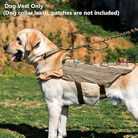 compact k9 tactical molle dog vest small