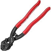 HAUTMEC 8 Inch Mini Bolt Cutters, High Leverage Compact Bolt Cutter, Anti-Slip Comfort Grip, CRV Steel Blade with Recess, Cuts Rods, Bolts, Wires, Cables, Rivets, and Chains, HT0463