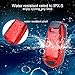 UOKOO LED Safety Light (4 Pack) Refun Waterproof Red Flashing Bike Rear Tail Light with Free Clip on Velcro Straps for Running, Walking, Cycling, Helmet etc